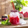 Cana limonada cu pai rosu Pasabahce Homemade 450 ml 