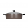 Cratita antiaderenta maro cu capac Fest Flow 28 cm 6 L 