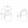 Mini Bar Gradina Rotund Grafit Keter Cool Bar 