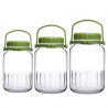 Borcan sticla cu capac verde Pasabahce Harvest 8 L 
