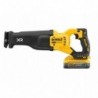 Fierastrau Sabie DeWalt DCS386H2T-QW, cu acumulator Li-Ion 18 V, 5.0 Ah, 3000 cpm, Taiere Max 300 mm, Lungime Cursa 28.6 mm, pentru Taiere Lemn, Aluminiu sau Otel