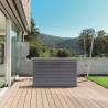 Lada depozitare perne gradina, terasa, pentru jucarii si unelte, cu capac, material polipropilena, culoare antracit, Keter Ontario, 850 L, manere, 147x83x86 cm