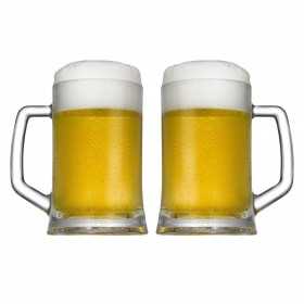 Set 2 halbe bere Pasabahce Pub 380 ml