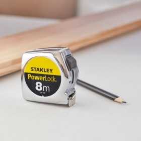 Ruleta PowerLock Stanley 0-33-198, clasic cu carcasa ABS, 8 m x 25 mm