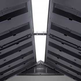 Casuta de gradina, Keter, Gri, colectie Premier, usa dubla, podea, ventilatie