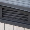 Dulap depozitare exterior, plastic, pentru scule de gradina, gri, 1150 L, Keter Elite, incuietoare, rezistent la intemperii 