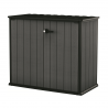 Dulap exterior gradina, polirasina Evotech, pentru unelte si accesorii gradina, gri inchis, 2 usi, Keter Cortina Bella, 1000 L, 140 x 736 x 120 cm