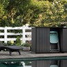 Dulap exterior gradina, polirasina Evotech, pentru unelte si accesorii gradina, gri inchis, 2 usi, Keter Cortina Bella, 1000 L, 140 x 736 x 120 cm