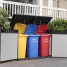 Dulap gradina exterior, plastic, depozitare unelte si accesorii gradina, gri, 2020 L, Keter Premier Jumbo, 1905 x 1093 x 1325 cm, 2 usi, rezistent UV, ventilatie, podea inclusa