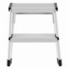 Scara aluminiu Hailo D60 StandardLine, Trepte pliante, 2x2 trepte 