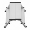 Scara aluminiu Hailo D60 StandardLine, Trepte pliante, 2x2 trepte 