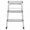 Scara aluminiu Hailo D60 StandardLine, Trepte pliante, 2x3 trepte 