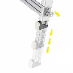 Scara aluminiu Hailo TP1, Platforma scara