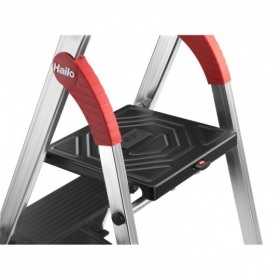 Scara aluminiu Hailo L100 TopLine, Scara de siguranta pentru uz casnic, 3 trepte