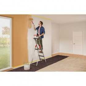 Scara aluminiu Hailo L100 TopLine, Scara de siguranta pentru uz casnic, 3 trepte