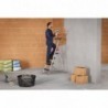 Scara aluminiu Hailo L100 TopLine, Scara de siguranta pentru uz casnic, 3 trepte 