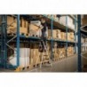 Scara aluminiu Hailo L100 TopLine, Scara de siguranta pentru uz casnic, 3 trepte 
