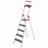 Scara aluminiu Hailo L100 TopLine, Scara de siguranta pentru uz casnic, 5 trepte 
