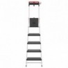Scara aluminiu Hailo L100 TopLine, Scara de siguranta pentru uz casnic, 5 trepte 
