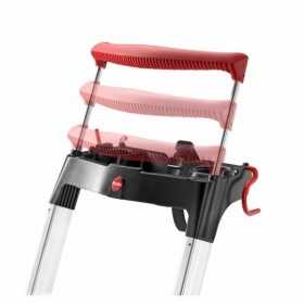 Scara aluminiu Hailo L100 TopLine, Scara de siguranta pentru uz casnic, 6 trepte