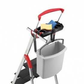 Scara aluminiu Hailo L100 TopLine, Scara de siguranta pentru uz casnic, 6 trepte