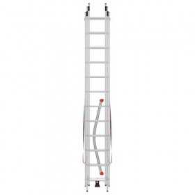 Scara aluminiu Hailo S100 ProfiLOT, 3 x 12 trepte