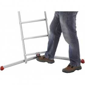 Scara aluminiu Hailo S100 ProfiLOT, 3 x 12 trepte