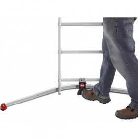 Scara aluminiu Hailo S100 ProfiLOT, 3 x 12 trepte