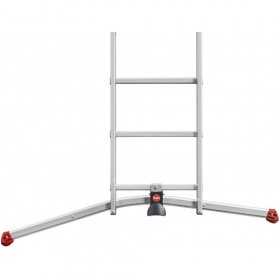 Scara aluminiu Hailo S100 ProfiLOT, 3 x 12 trepte