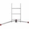 Scara aluminiu Hailo S100 ProfiLOT, 3 x 12 trepte 
