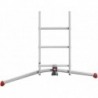 Scara aluminiu Hailo S100 ProfiLOT, 3 x 12 trepte 