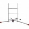 Scara aluminiu Hailo S100 ProfiLOT, 3 x 12 trepte 