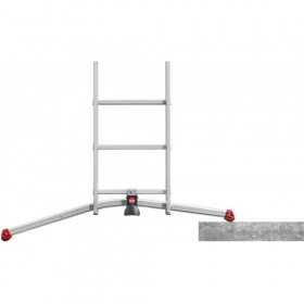 Scara aluminiu Hailo S100 ProfiLOT, 3 x 12 trepte