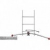 Scara aluminiu Hailo S100 ProfiLOT, 3 x 12 trepte 