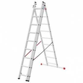 Scara aluminiu Hailo HobbyLOT Combination, 3 x 9 trepte