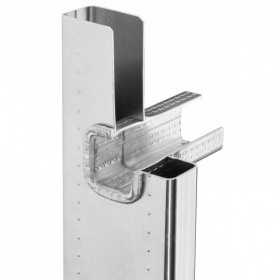 Scara aluminiu Hailo S80 ProfiStep Duo, Extensibila 2 sectiuni, 2 x 18 trepte