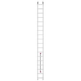 Scara aluminiu Hailo S80 ProfiStep Duo, Extensibila 2 sectiuni, 2 x 18 trepte