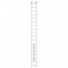 Scara aluminiu Hailo S80 ProfiStep Duo, Extensibila 2 sectiuni, 2 x 18 trepte
