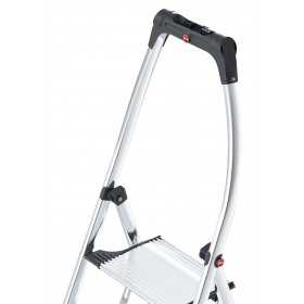 Scara aluminiu Hailo K100 TopLine, Trepte pliante, 2 trepte