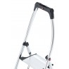 Scara aluminiu Hailo K100 TopLine, Trepte pliante, 2 trepte 