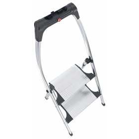 Scara aluminiu Hailo K100 TopLine, Trepte pliante, 2 trepte