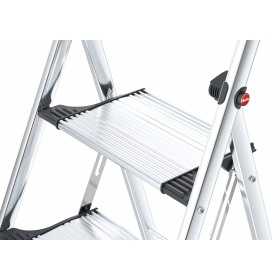 Scara aluminiu Hailo K100 TopLine, Trepte pliante, 2 trepte