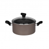 Cratita antiaderenta maro cu capac Fest Flow 26 cm 6 L 