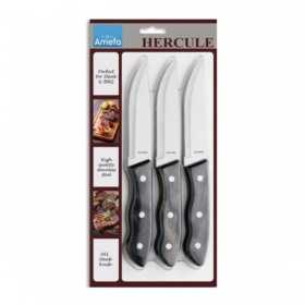 Set 3 cutite inox pentru friptura Amefa Hercule