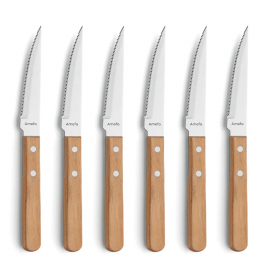 Set 6 cutite inox pentru friptura si pizza Amefa
