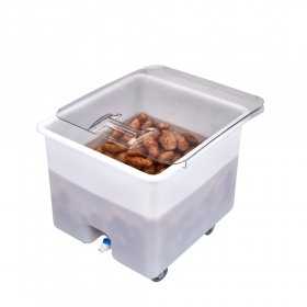 Container alimente alb cu roti Cambro 121 L