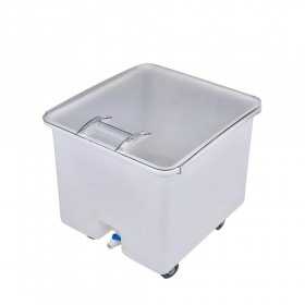 Container alimente alb cu roti Cambro 121 L