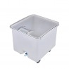 Container alimente alb cu roti Cambro 121 L 