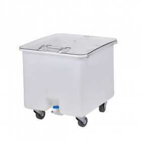 Container alimente alb cu roti Cambro 121 L