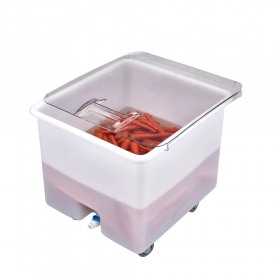 Container alimente alb cu roti Cambro 121 L